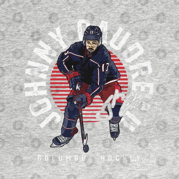 Johnny Gaudreau Columbus Emblem by lavonneroberson